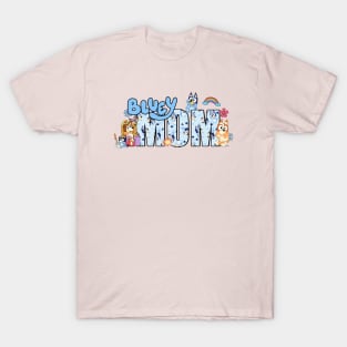 Bluey Mum, Mom, Mothers T-Shirt